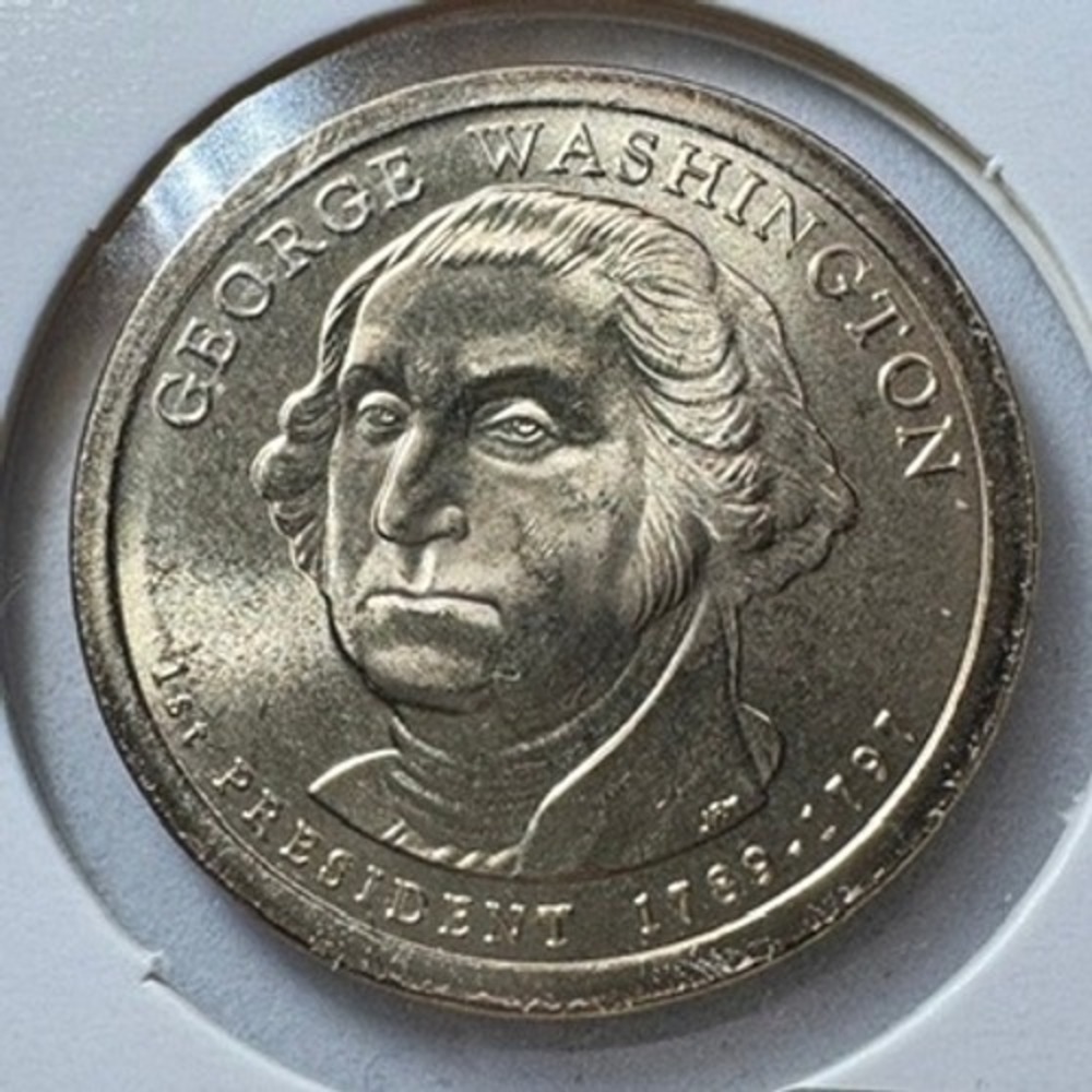 2007 P George Washington Presidential Dollar Coin AU